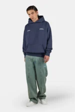 Peckert Oversized Hoodie Washed Indigo Navy