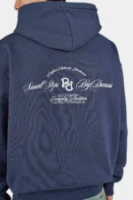 Peckert Oversized Hoodie Washed Indigo Navy