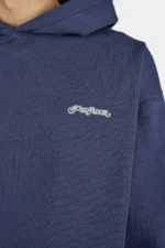 Peckert Oversized Hoodie Washed Indigo Navy