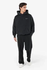 Polion Oversized Hoodie Vintage Black