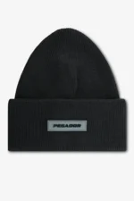 Ranyo Logo Rubber Beanie Black Black