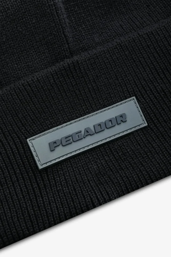 Ranyo Logo Rubber Beanie Black Black