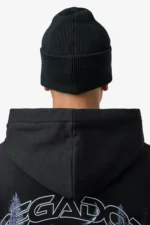 Ranyo Logo Rubber Beanie Black Black