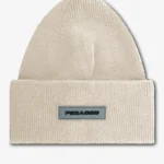 Ranyo Logo Rubber Beanie Light Beige