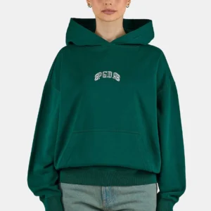 Resa Oversized Hoodie Washed Dark Green