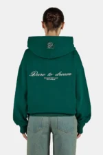 Resa Oversized Hoodie Washed Dark Green