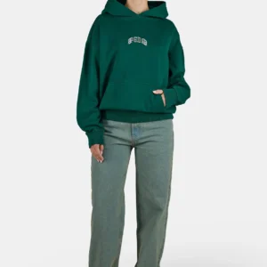 Resa Oversized Hoodie Washed Dark Green