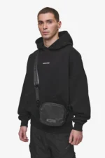 rubber-logo-patch-nylon-shoulder-strap-bag-black