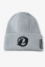 Santras Knit Beanie Light Grey Black