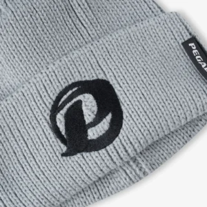 Santras Knit Beanie Light Grey Black