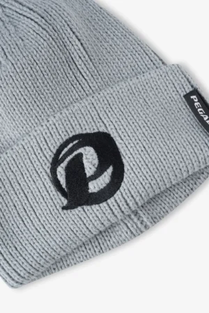 Santras Knit Beanie Light Grey Black