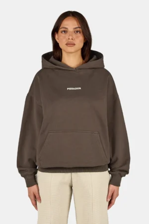 Savona Oversized Hoodie Washed Walnut Brown