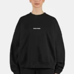 Sela Oversized Sweater Washed Black White