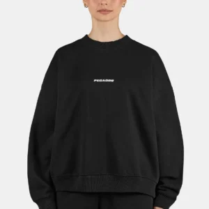 Sela Oversized Sweater Washed Black White