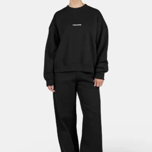 Sela Oversized Sweater Washed Black White