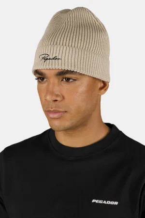 Signar Heavy Knit Beanie Stone