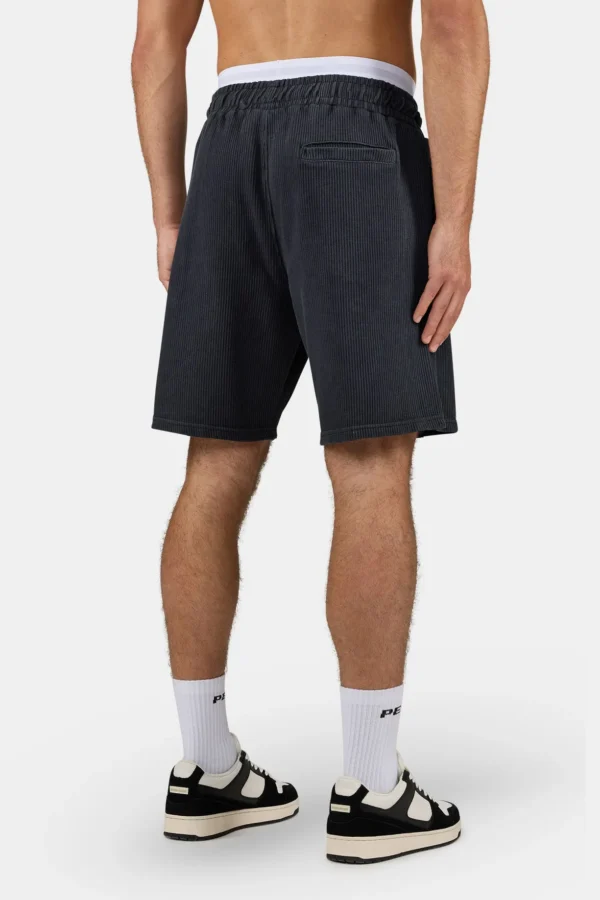 Signar Heavy Rib Shorts Vintage Black Unbleached
