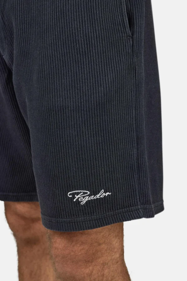 Signar Heavy Rib Shorts Vintage Black Unbleached