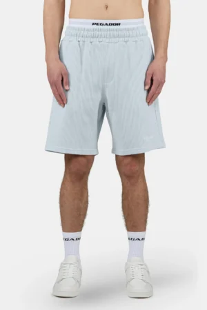 Signar Heavy Rib Shorts Washed Dream Blue Unbleached