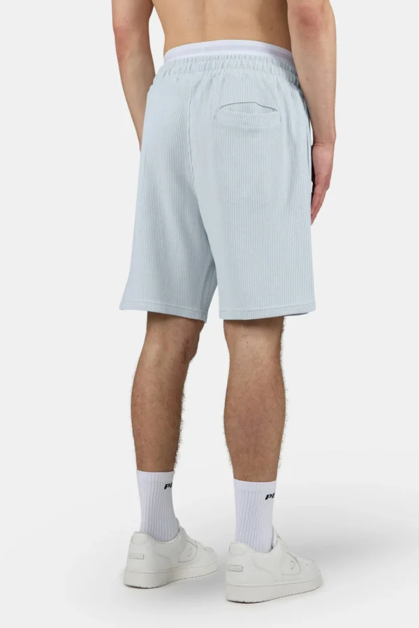 Signar Heavy Rib Shorts Washed Dream Blue Unbleached