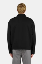 Signar Oversized Flannel Shirt Washed Black