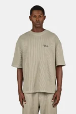 Signar Oversized Rib Tee Washed Flint Grey