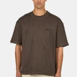 Signar Oversized Rib Tee Washed Walnut Brown
