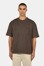 Signar Oversized Rib Tee Washed Walnut Brown