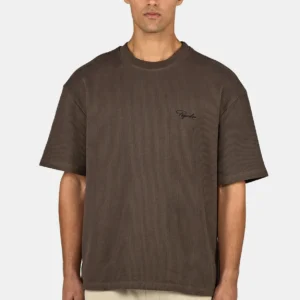 Signar Oversized Rib Tee Washed Walnut Brown