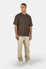 Signar Oversized Rib Tee Washed Walnut Brown