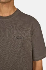 Signar Oversized Rib Tee Washed Walnut Brown