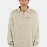 signar-rib-polo-longsleeve-washed-stone-black