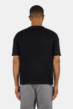 Signar Structured Knit Tee Black