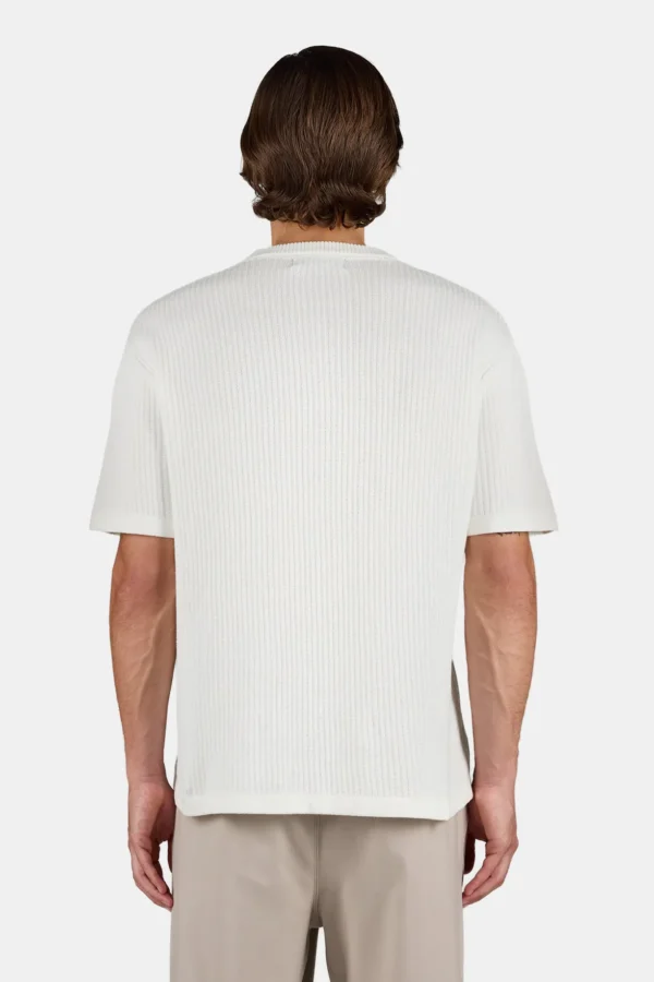 Signar Structured Knit Tee Warm White