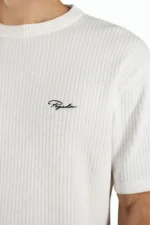 Signar Structured Knit Tee Warm White