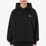 Signar Terry Raglan Hoodie Washed Black White