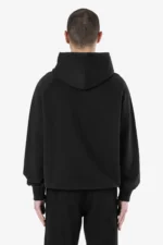 Signar Terry Raglan Hoodie Washed Black White