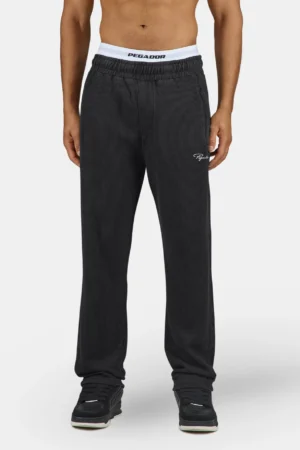 Signar Wide Rib Pants Vintage Black White