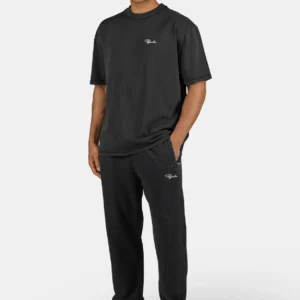 Signar Wide Rib Pants Vintage Black White