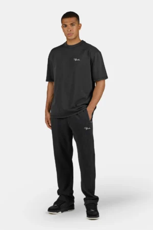 Signar Wide Rib Pants Vintage Black White