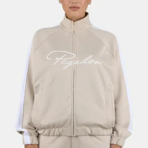 Soboya Track Jacket Light Beige White