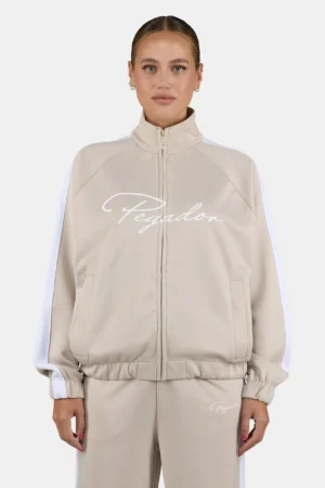 Soboya Track Jacket Light Beige White