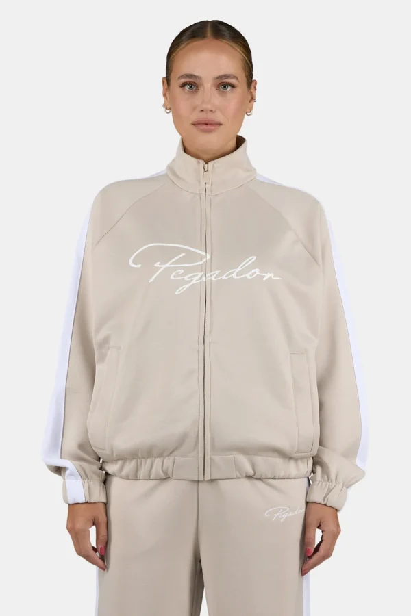 Soboya Track Jacket Light Beige White