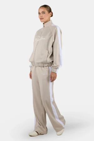 Soboya Track Jacket Light Beige White
