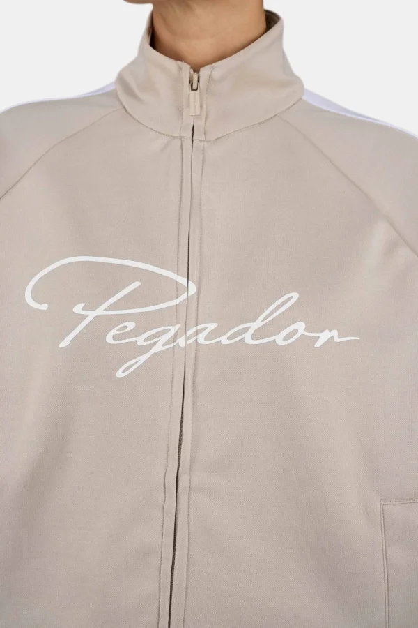 Soboya Track Jacket Light Beige White