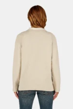Sofia Waffle Polo Longsleeve Washed Cozy Beige