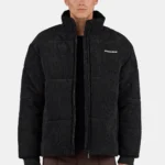 Solin Cord Puffer Jacket Black
