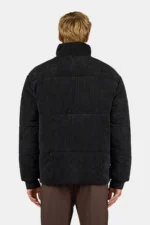 Solin Cord Puffer Jacket Black