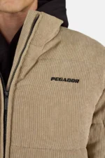 Solin Cord Puffer Jacket Sand
