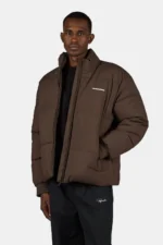 Solin Puffer Jacket Dark Brown